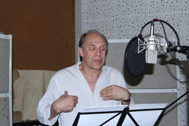 А.Феклистов на записи в студии