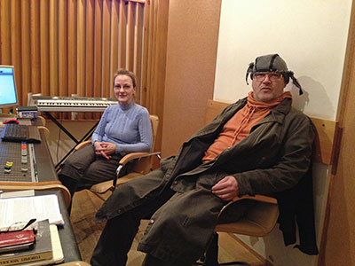 М.Суханов и М.Величкина после записи